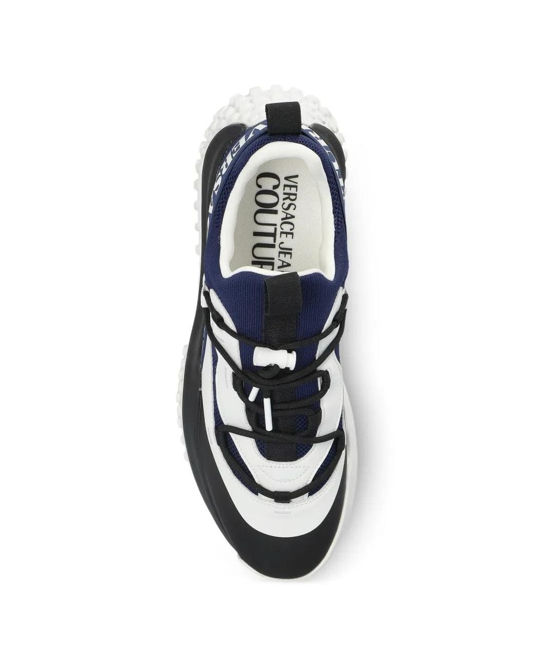Versace Jeans Couture Blue Baskets À Logo Imprimé for men