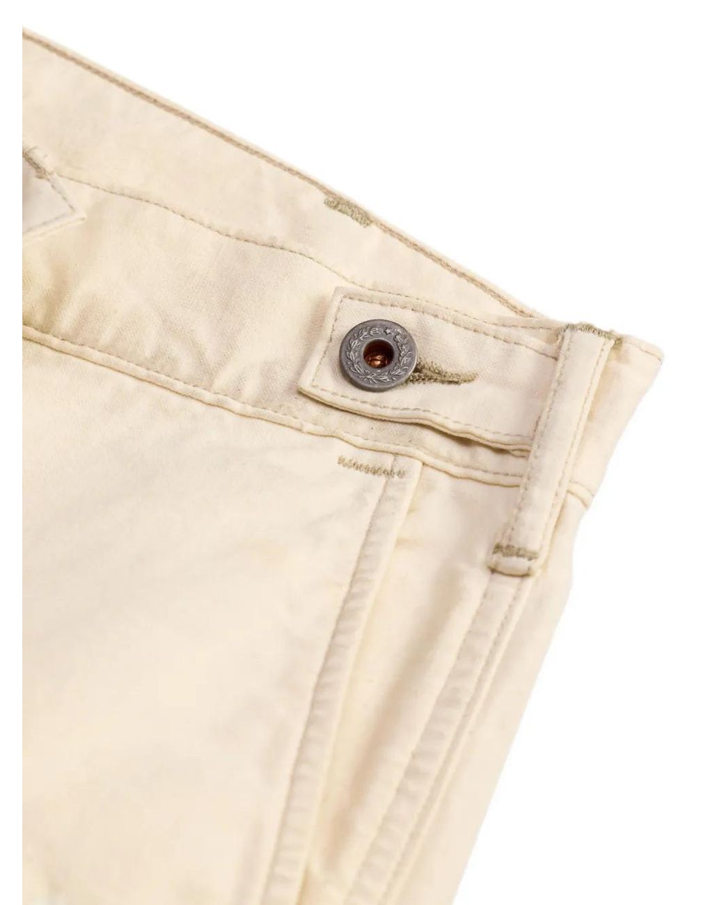 RRL Natural Logo-Detail Trousers for men