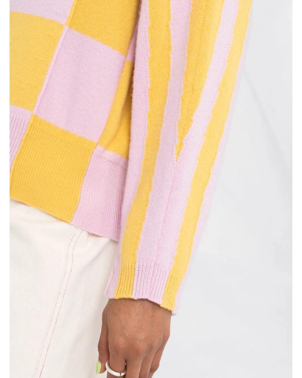 Stella McCartney Pink Gestreifter Pullover