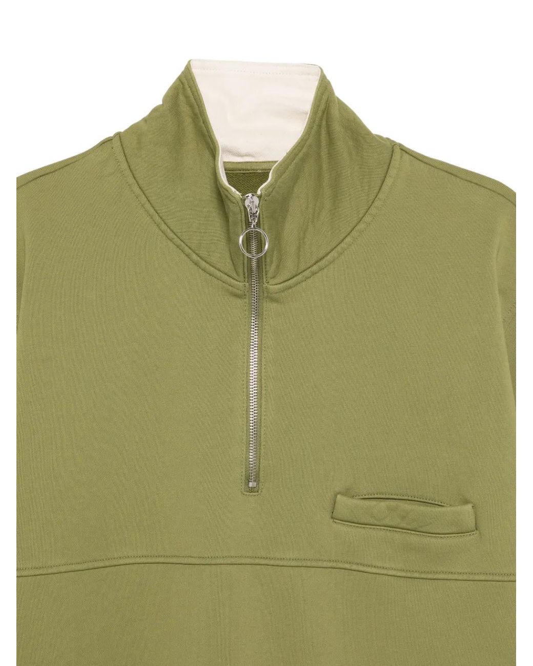 NAMACHEKO Green Half-Zip Sweatshirt for men