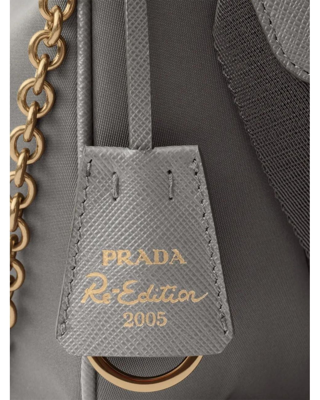 Prada Gray 2005 Re-Edition Re-Nylon Shoulder Bag