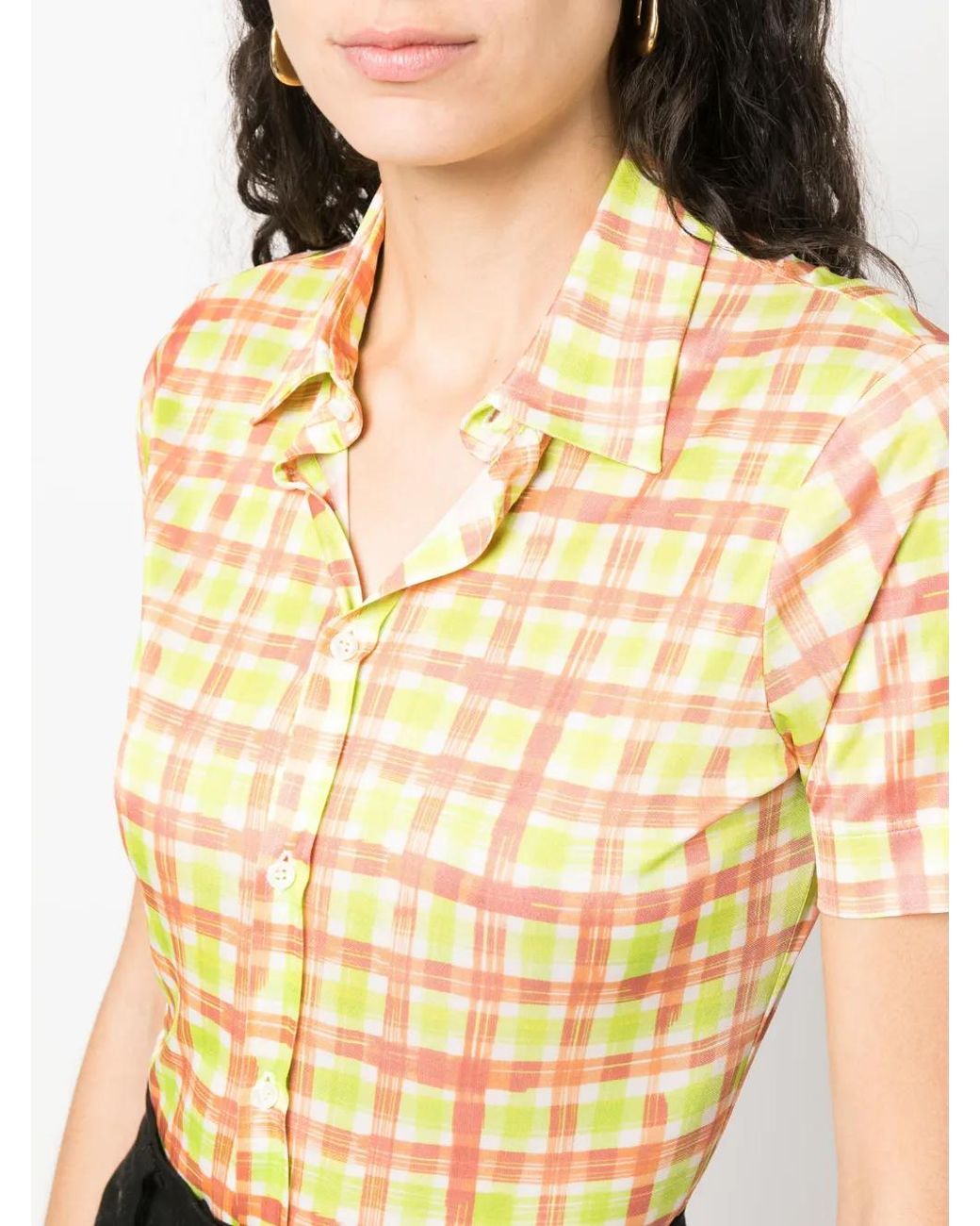 Camicia A Quadri di DSquared² in Yellow