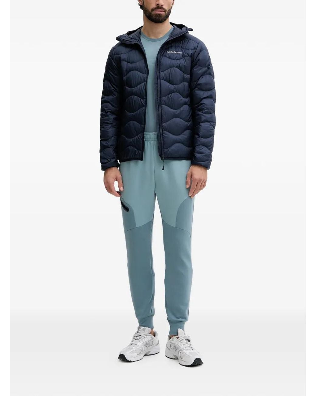 Peak Performance Blue Helium Hooded Padded Jacket for men
