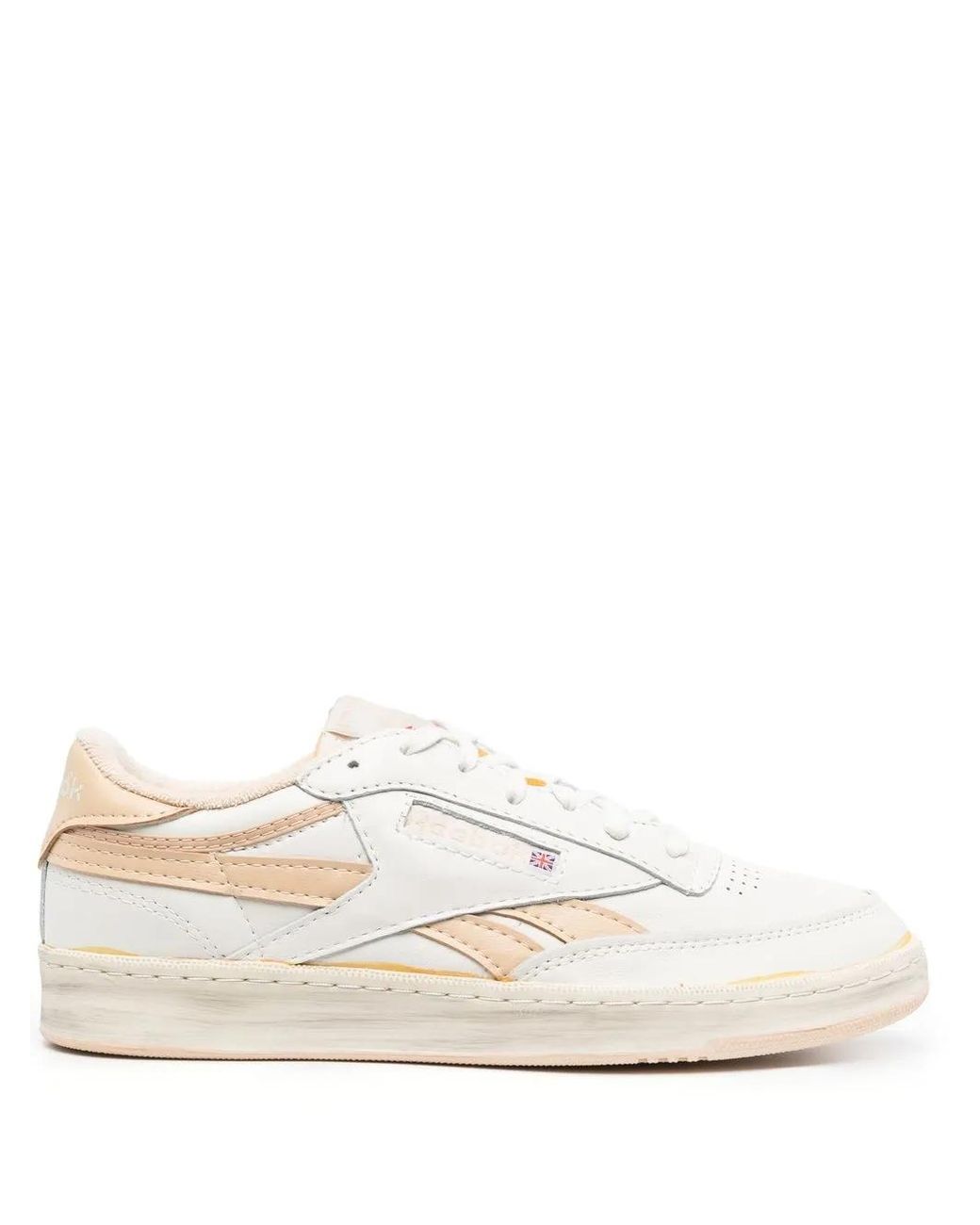 Reebok White Leather Sneakers for men