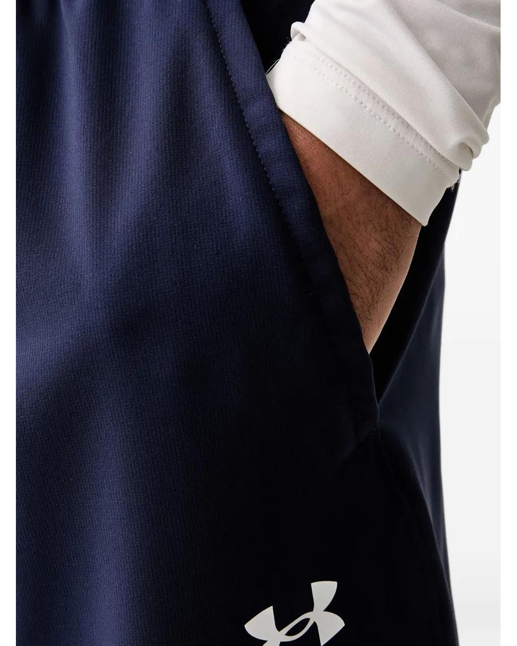 Under Armour Blue Ua Vanish Logo-Print Track Pants for men