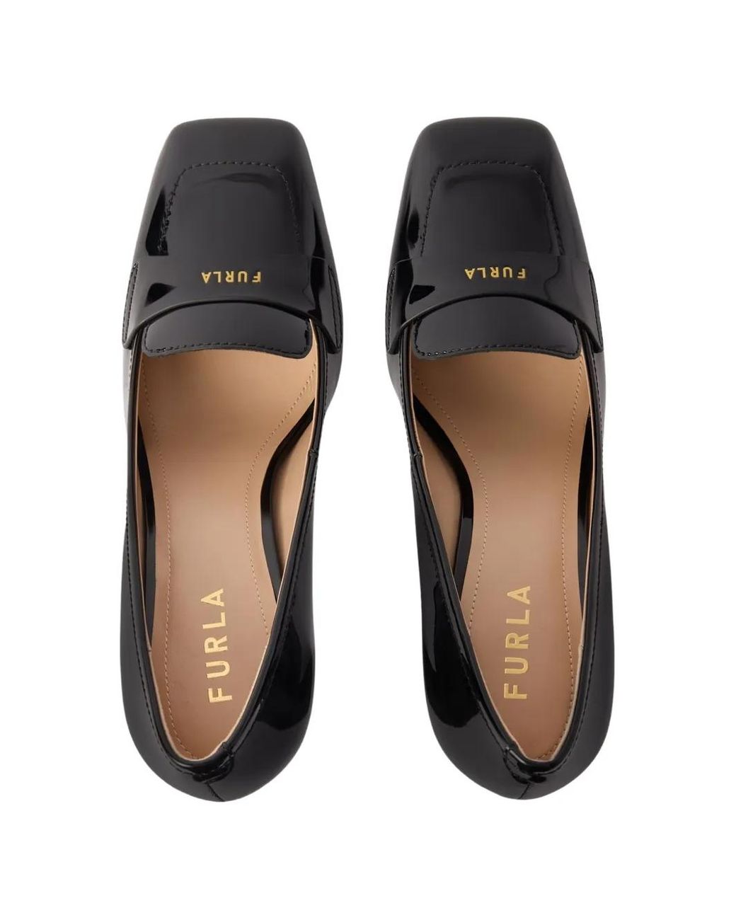 Furla Black Solid Pumps