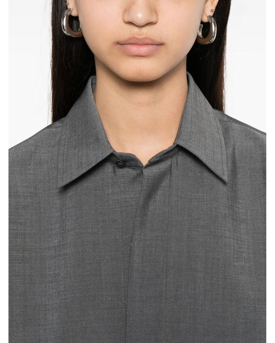 Sofie D'Hoore Gray Bodhi Short-Sleeve Shirt