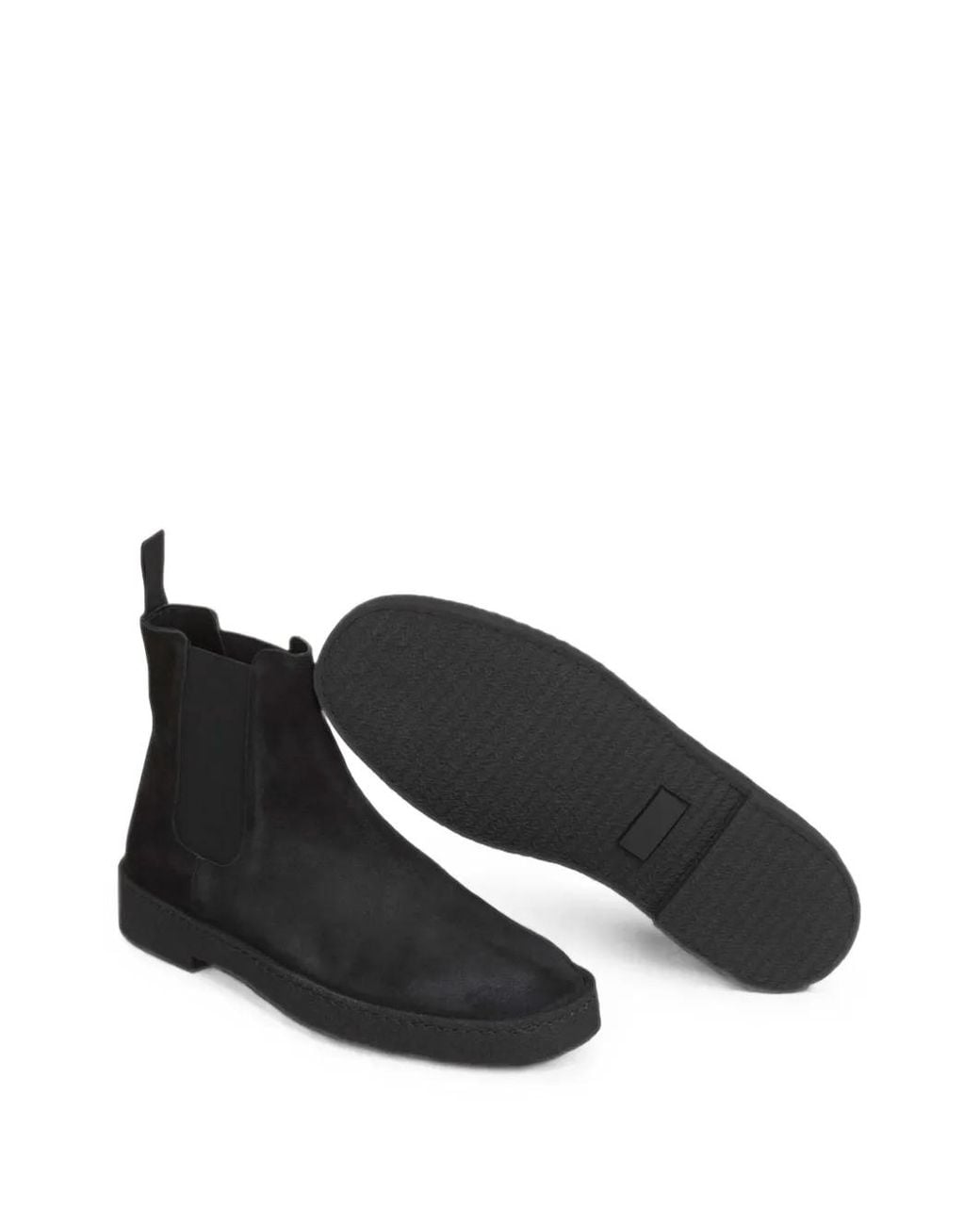 Common Projects Black Suede Chelsea Boots for men