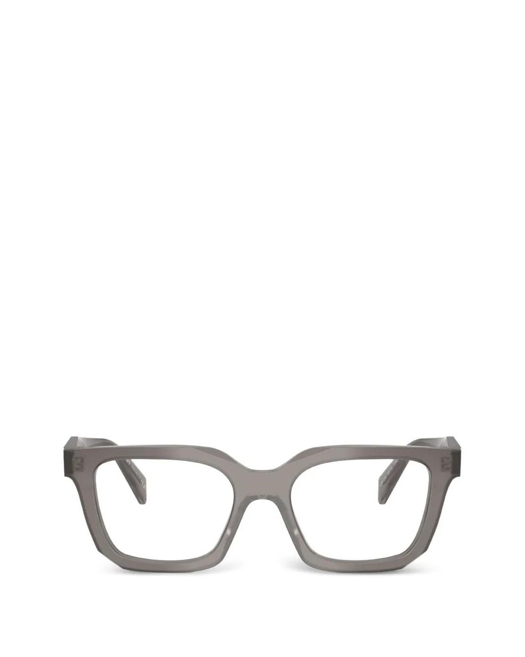 Prada White Square-Frame Glasses