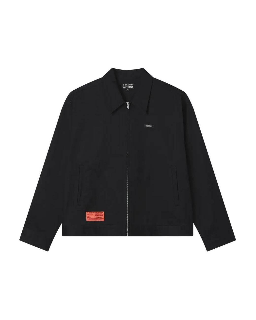 Giacca Con Zip di Izzue in Black da Uomo