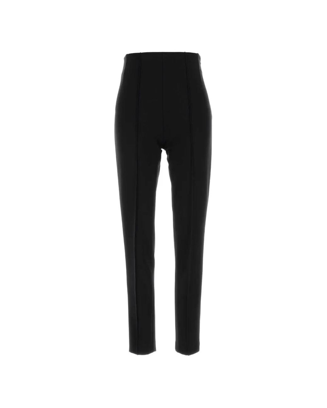 Jil Sander Stretch-Jersey Broek in het Black
