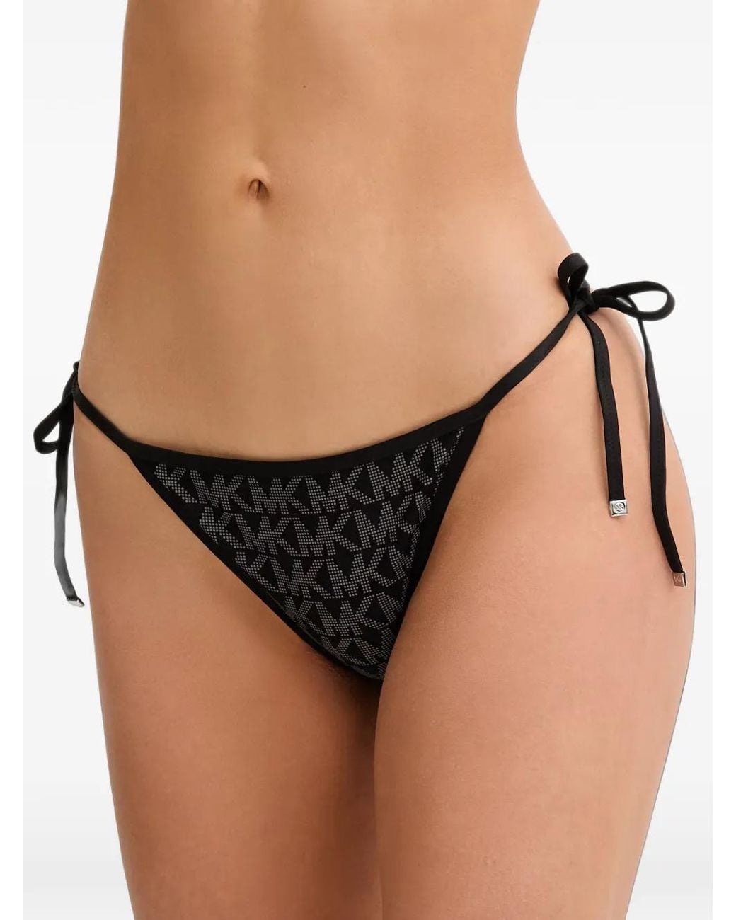 MICHAEL Michael Kors Black Reversible Logo Bikini