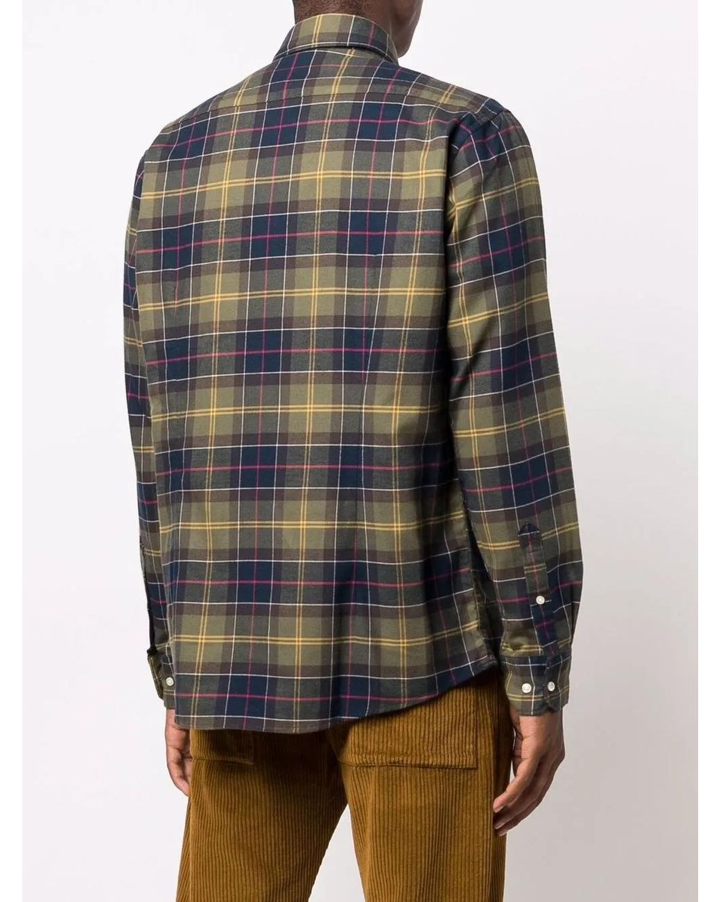 Barbour Blue 'Fortrose' Shirt With Tartan Pattern for men