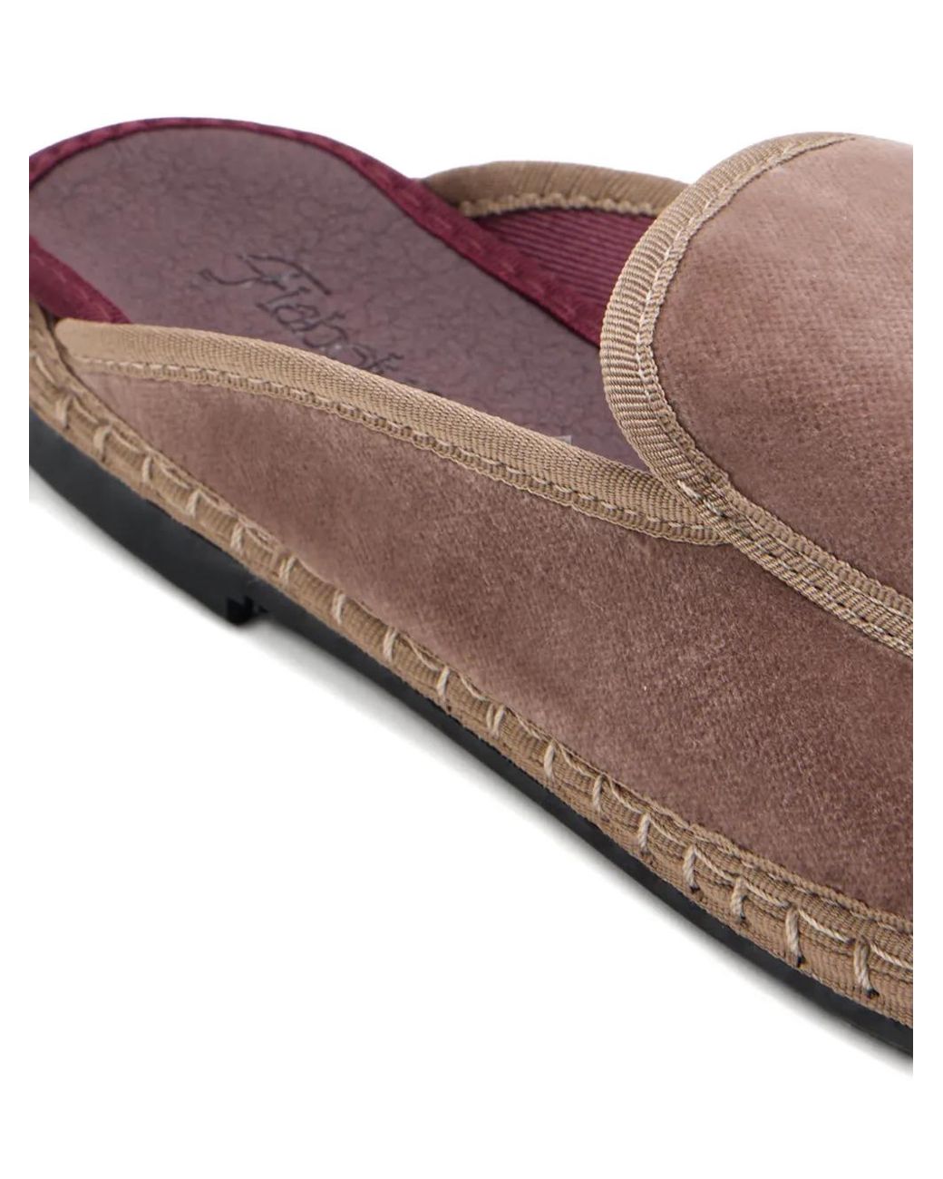 Flabelus Brown Bruna Piped Mules