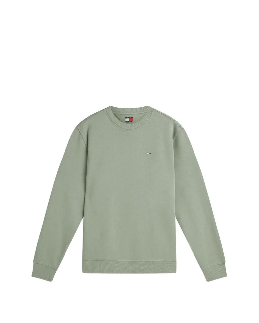 Tommy Hilfiger Green Logo-Patch Sweatshirt for men