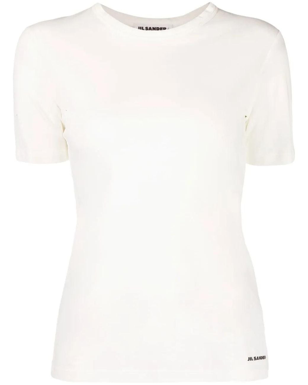 Jil Sander White Crew-Neck T-Shirt