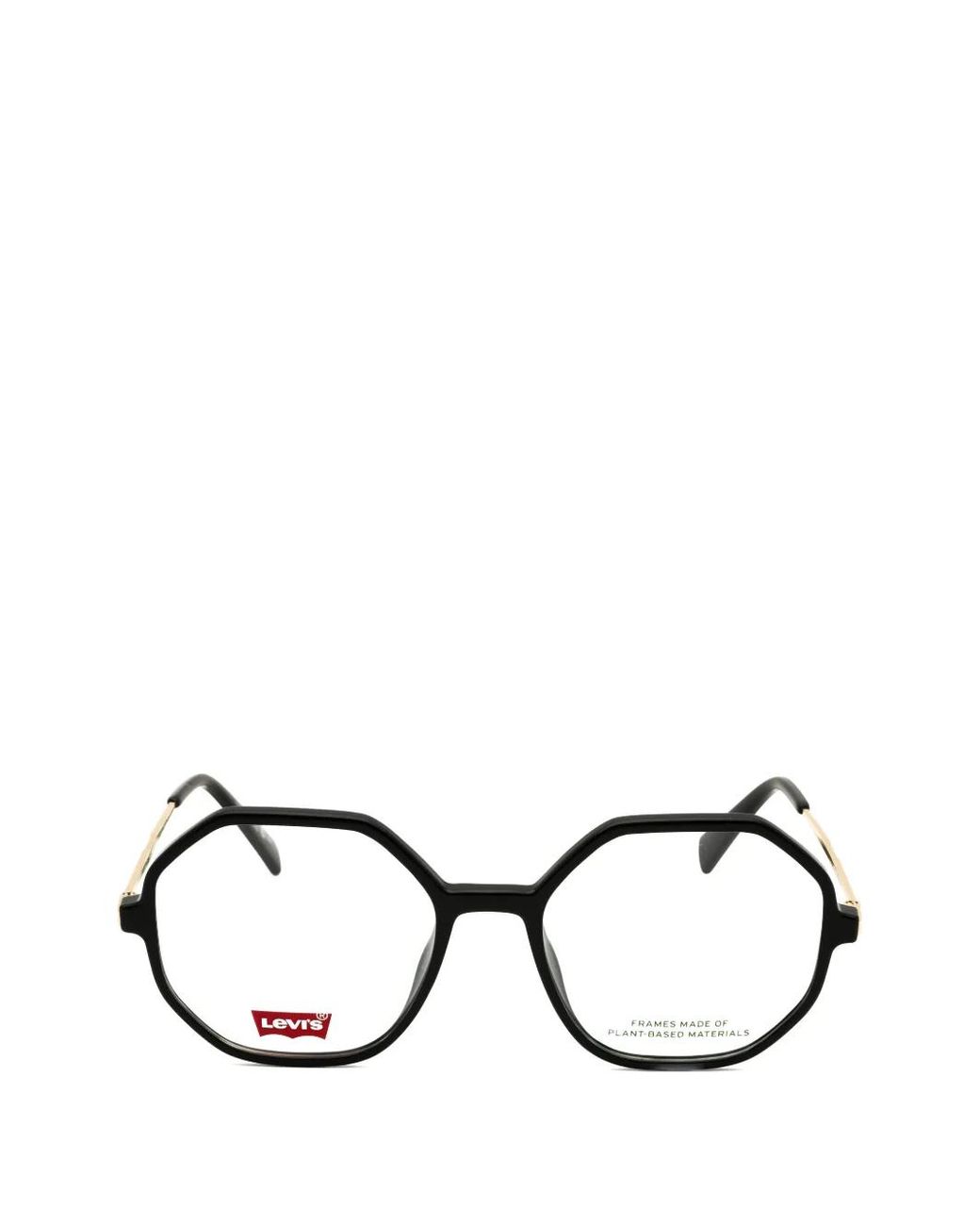Levi's Black Lv 1062 Geometric-Frame Glasses