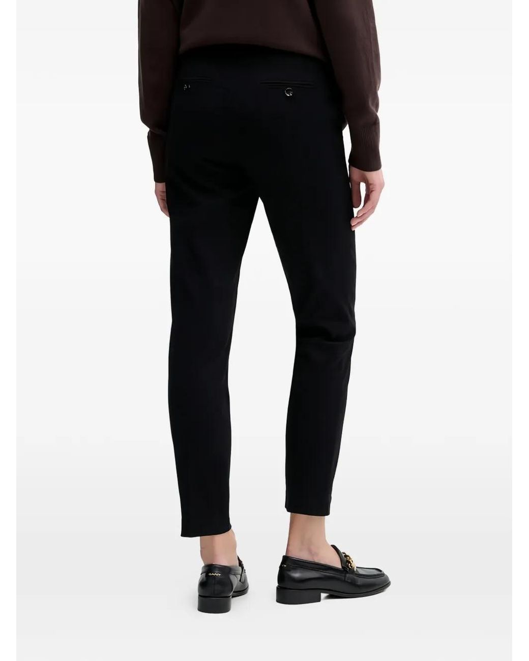 Sisley Black Belt-Loop Trousers