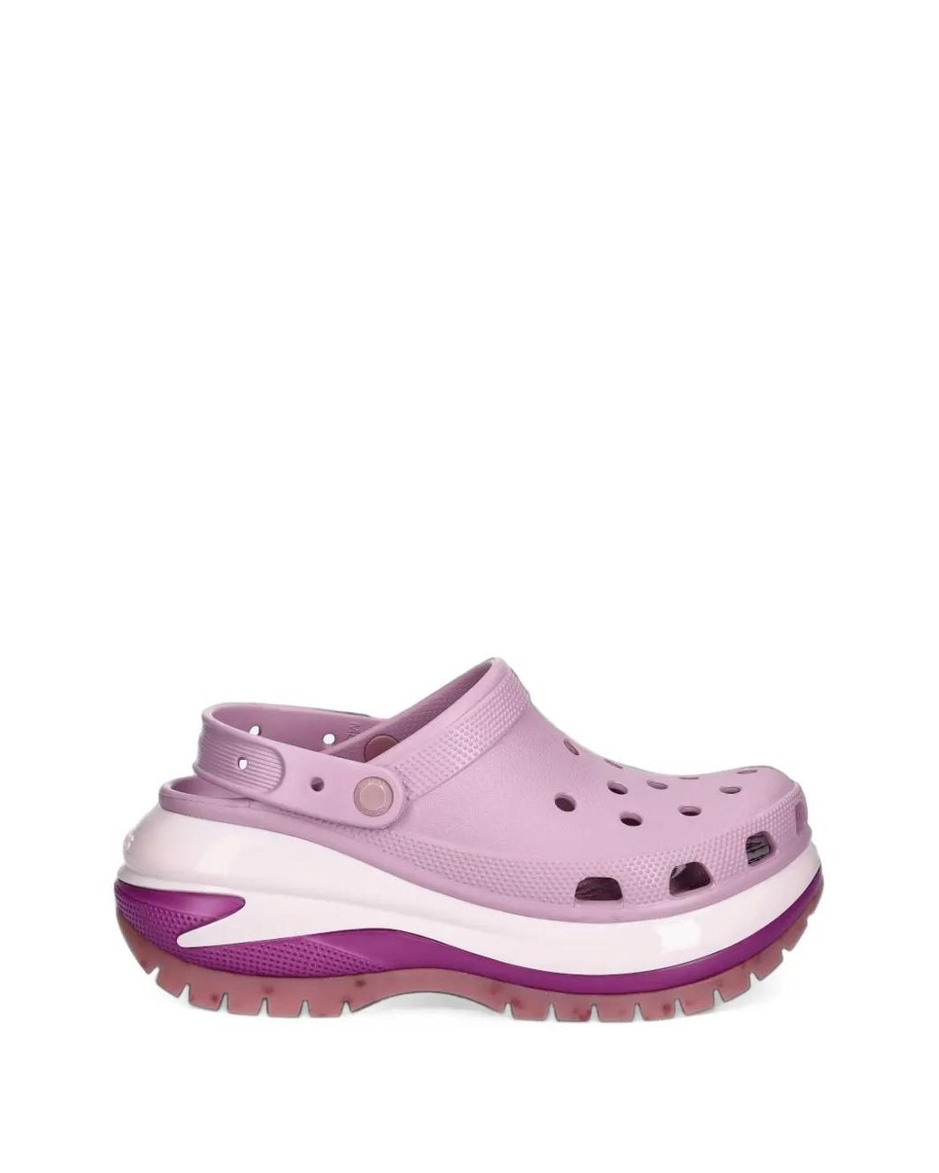 CROCSTM Pink Perforierte Classic Mega Crush Plateau-Clogs