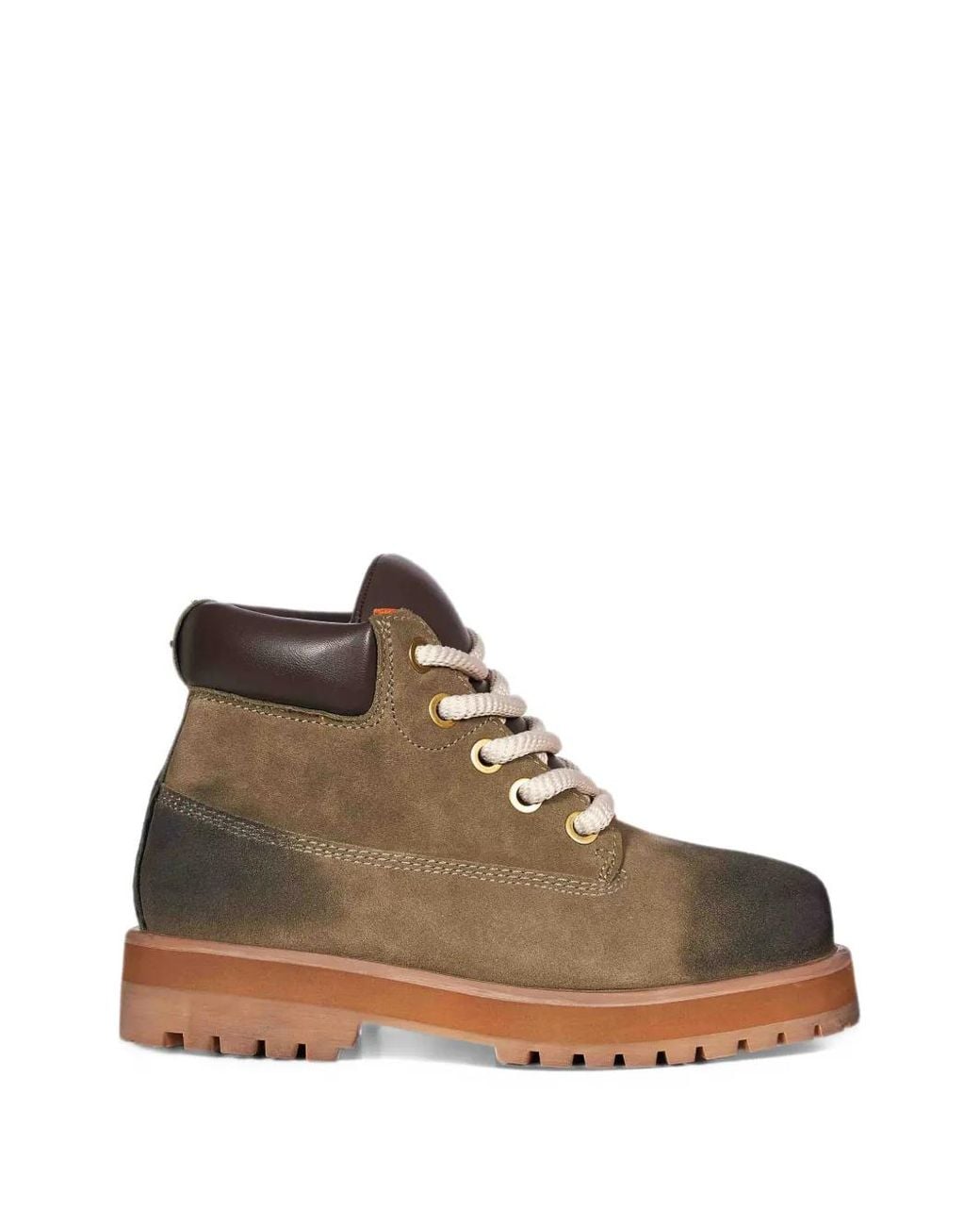 PDF Brown Strada Leather-Trimmed Nubuck Boots for men
