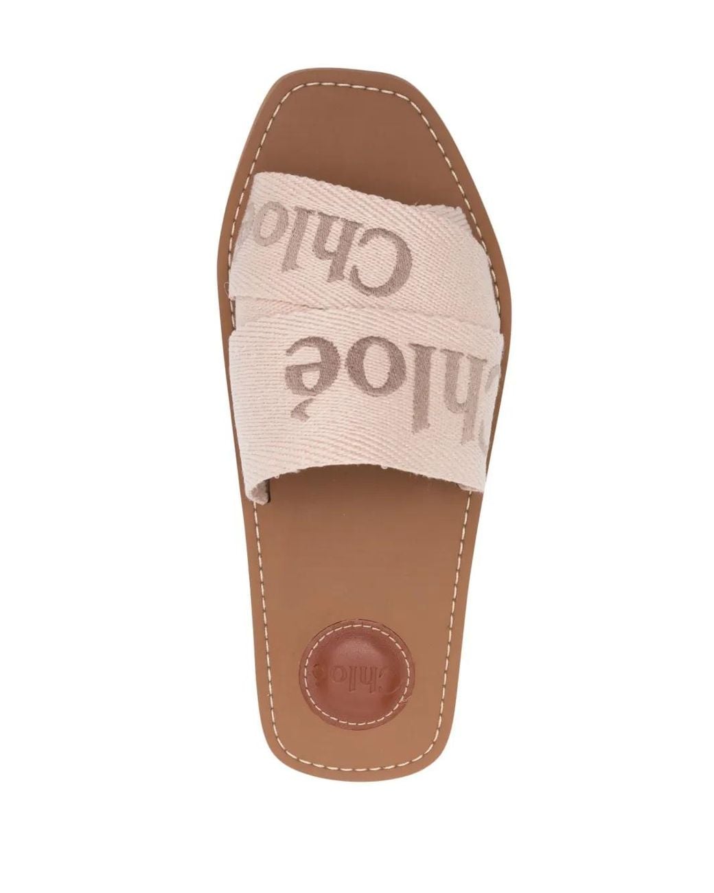 Chloé Natural Chic And Linen Sandals For