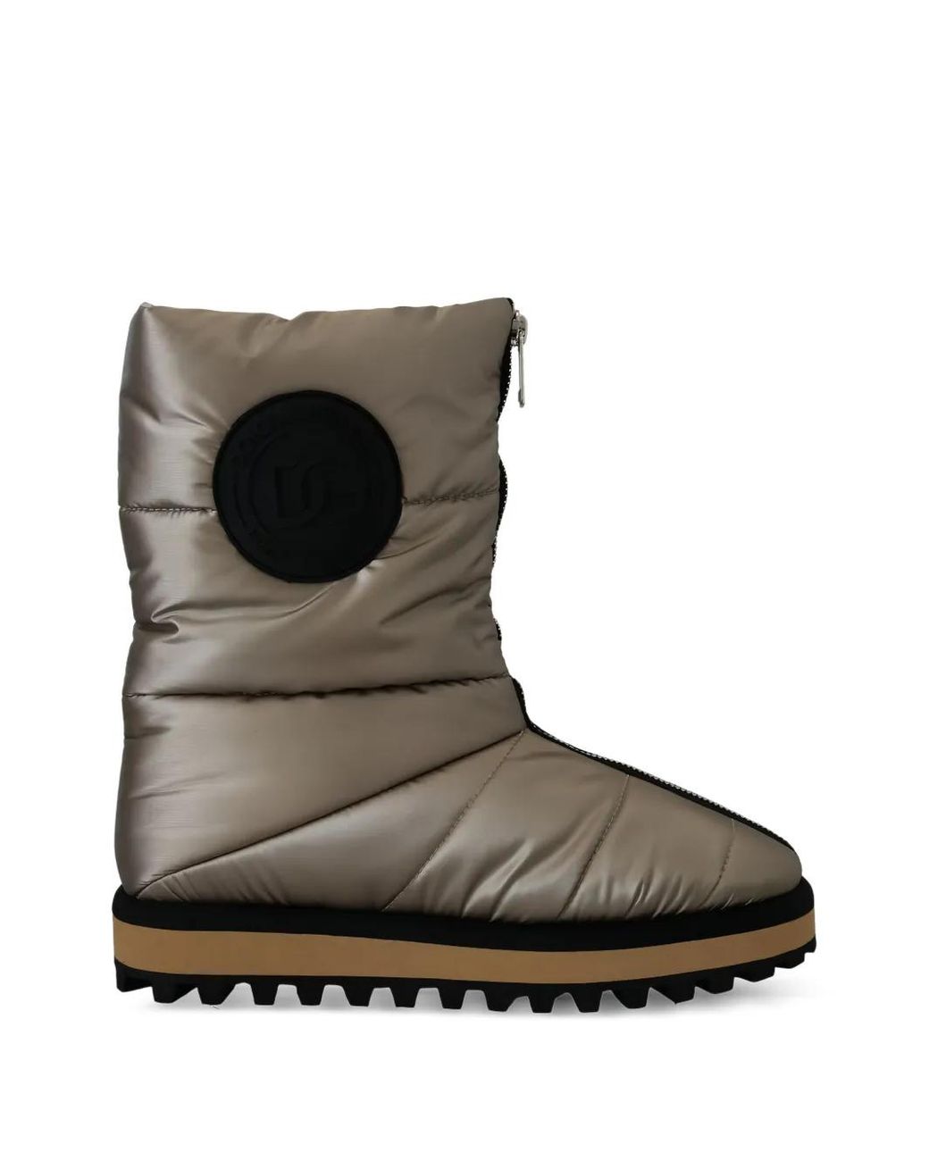 Bottines Matelassés À Patch Logo Dolce & Gabbana pour homme en coloris Brown