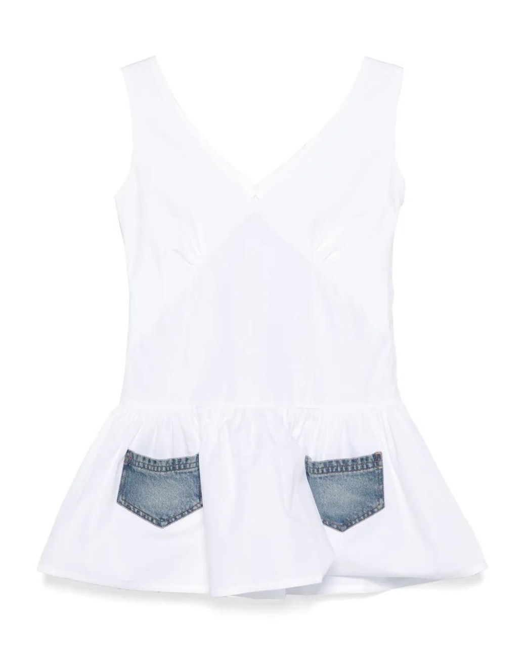 gimaguas ♥ GARACHICO MINI DRESS /追跡付 Garachico Mini Dress White Blue - Gimaguas