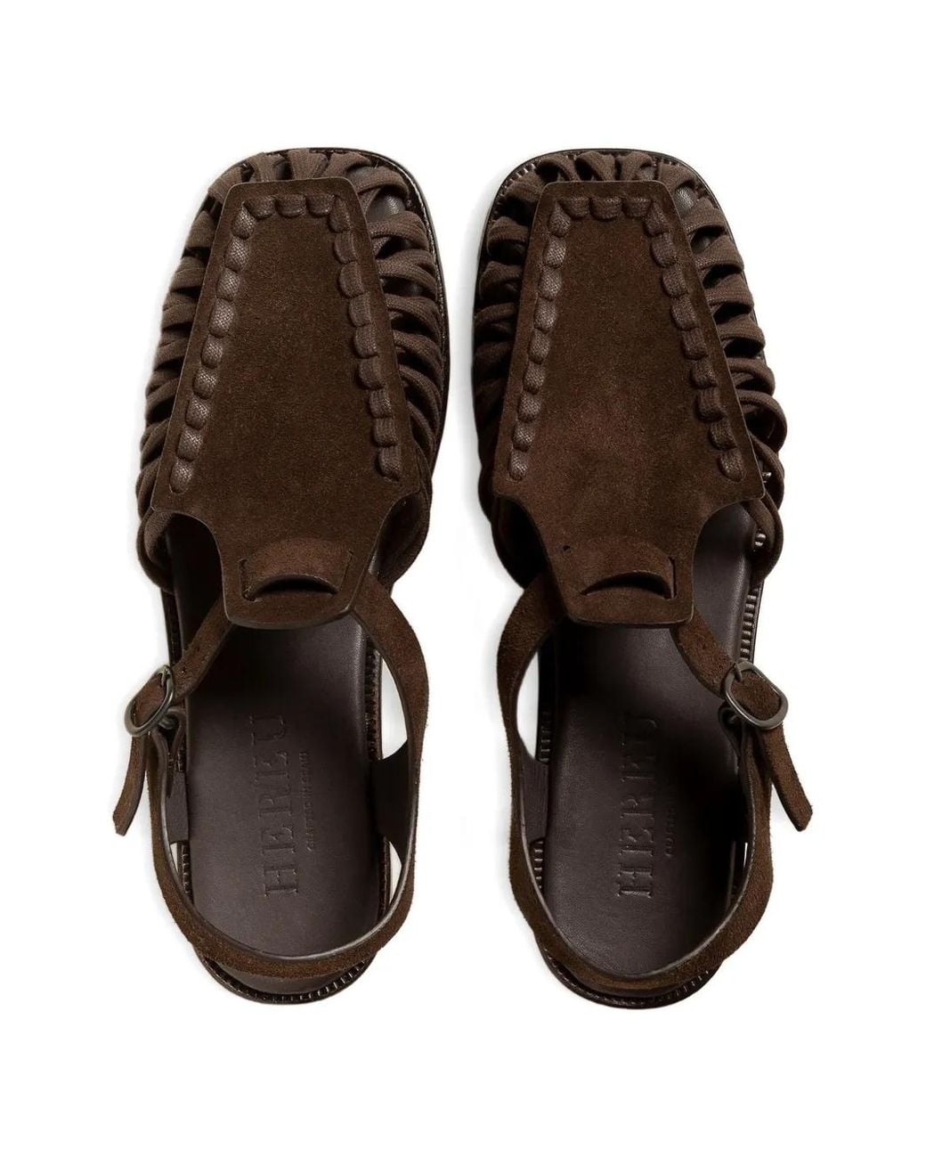 Hereu Brown Alaro Suede Sandals for men