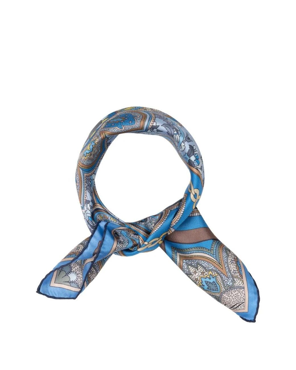Elizabetta Blue Francesca Silk Scarf