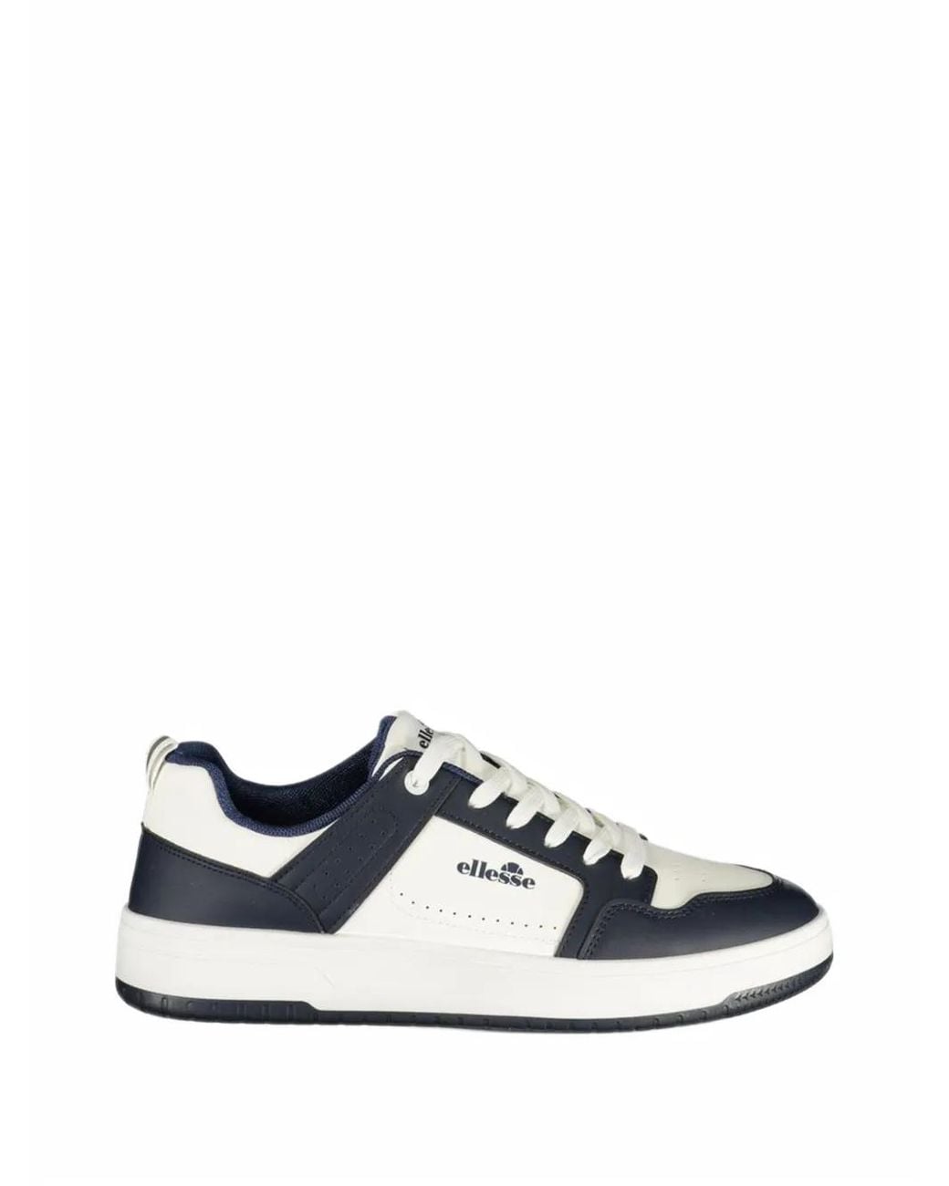 Ellesse White Logo-Print Panelled Sneakers for men