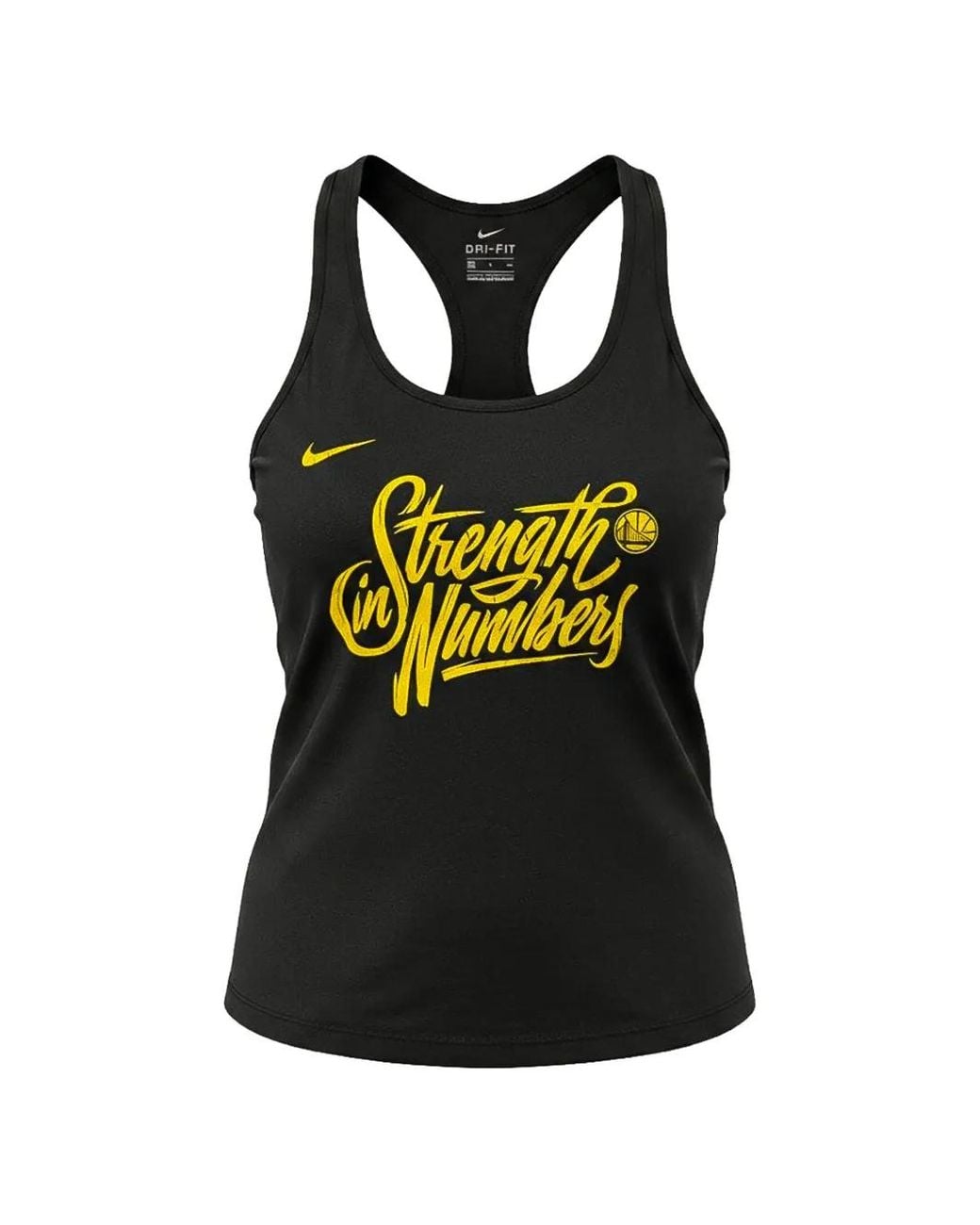 Nike Black Nba Warriors Playoffs Bound Team Mantra Dri-Fit Tank Top