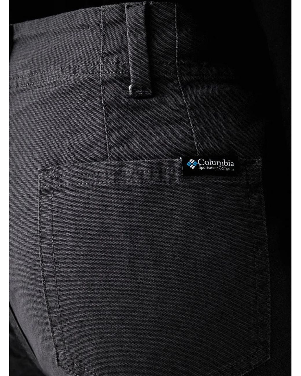 Columbia Black Roc Logo-Patch Straight-Leg Trousers