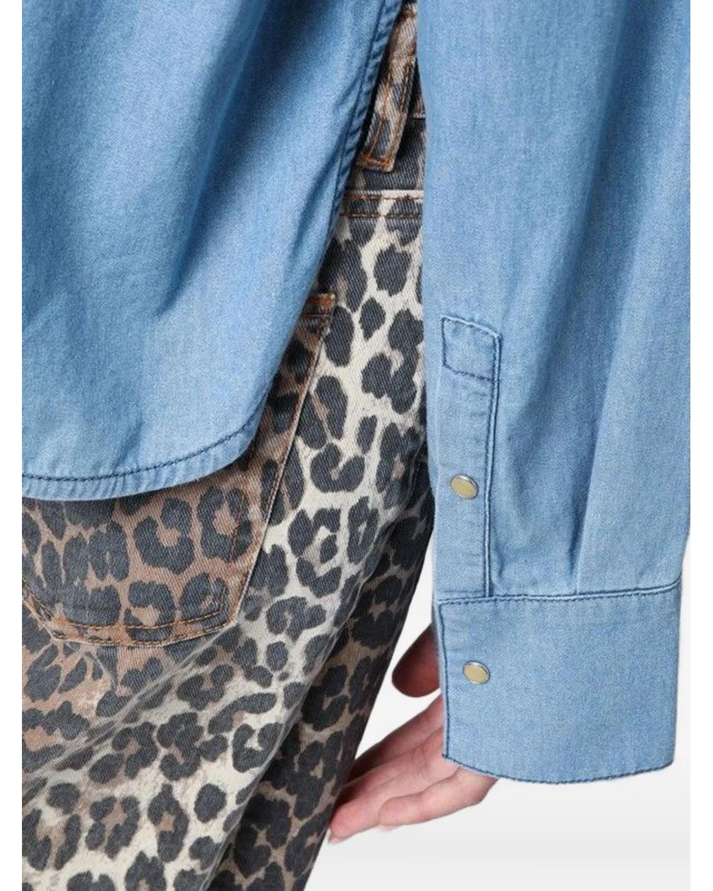 Halfboy Denim Overhemd in het Blue