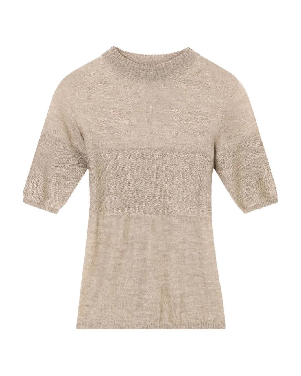 Giorgio Armani White Pull En Maille Fine