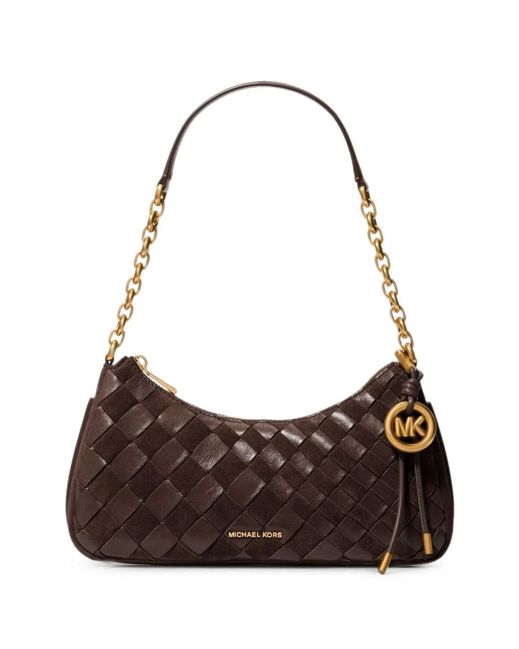 MICHAEL Michael Kors Brown Logo-Plaque Shoulder Bag