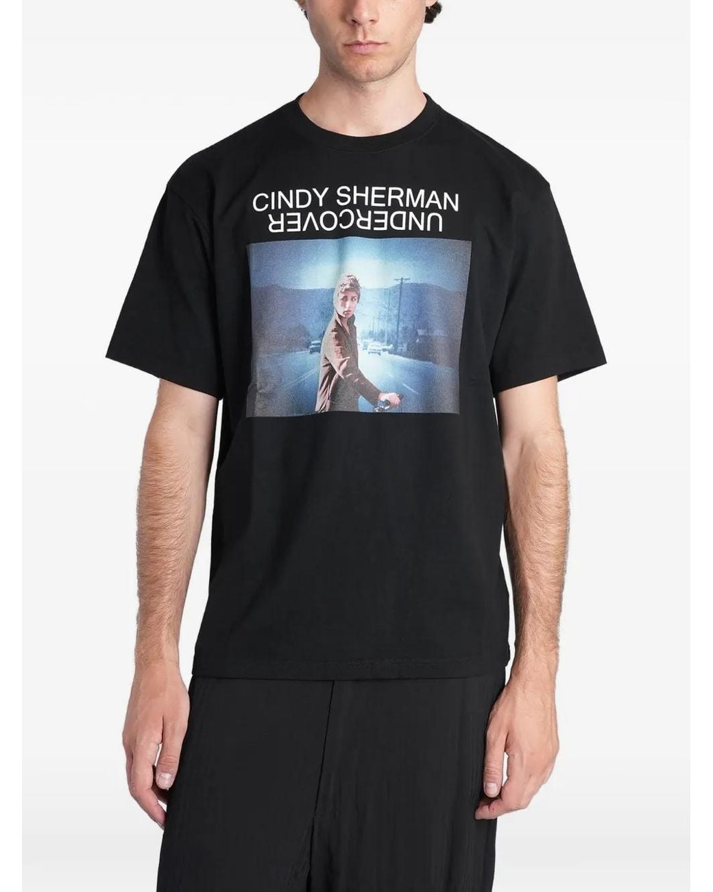 Undercover Black Cindy Sherman Graphic-Print T-Shirt for men