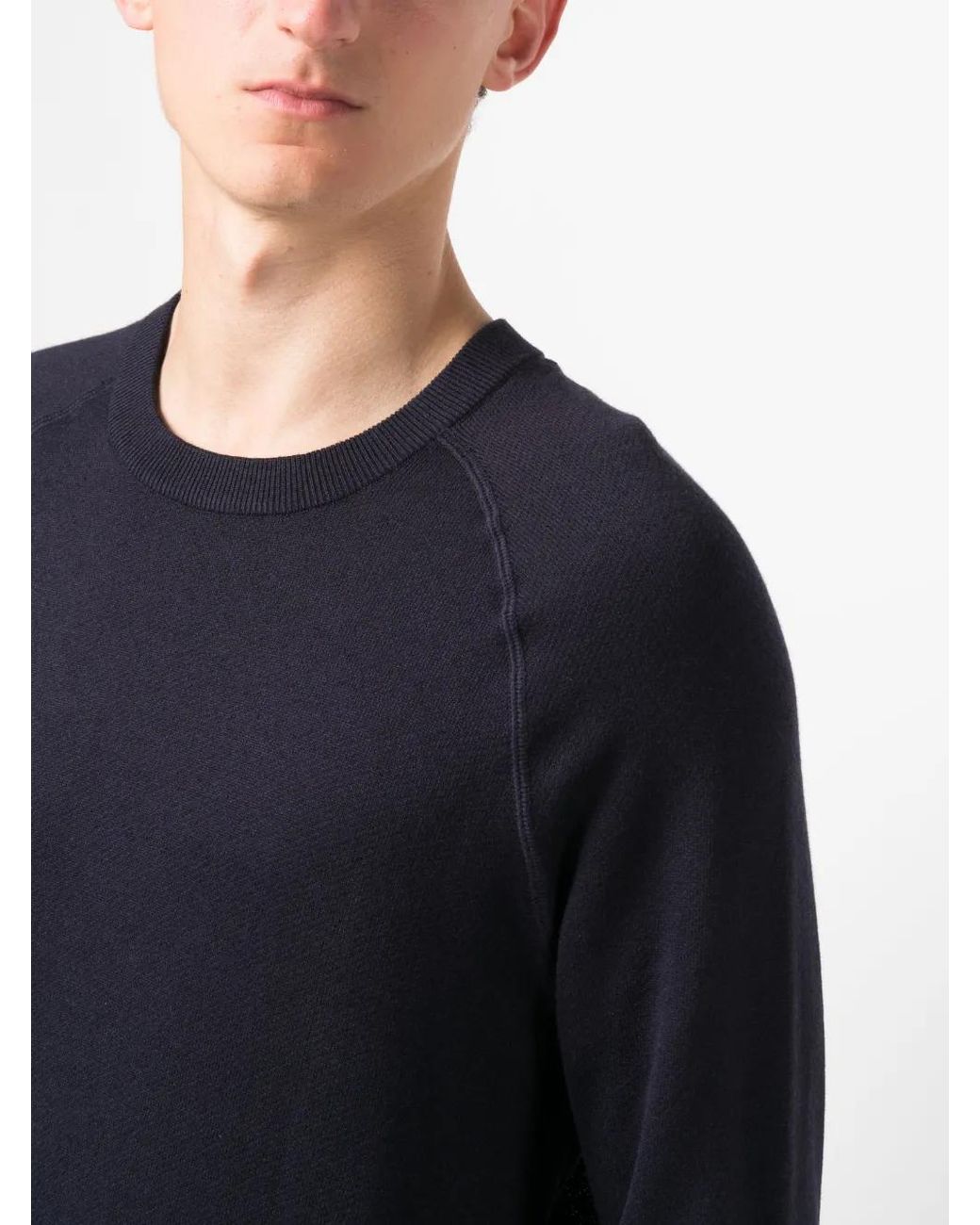Zadig & Voltaire Blue Thomaso Logo-Intarsia Knitted Jumper for men