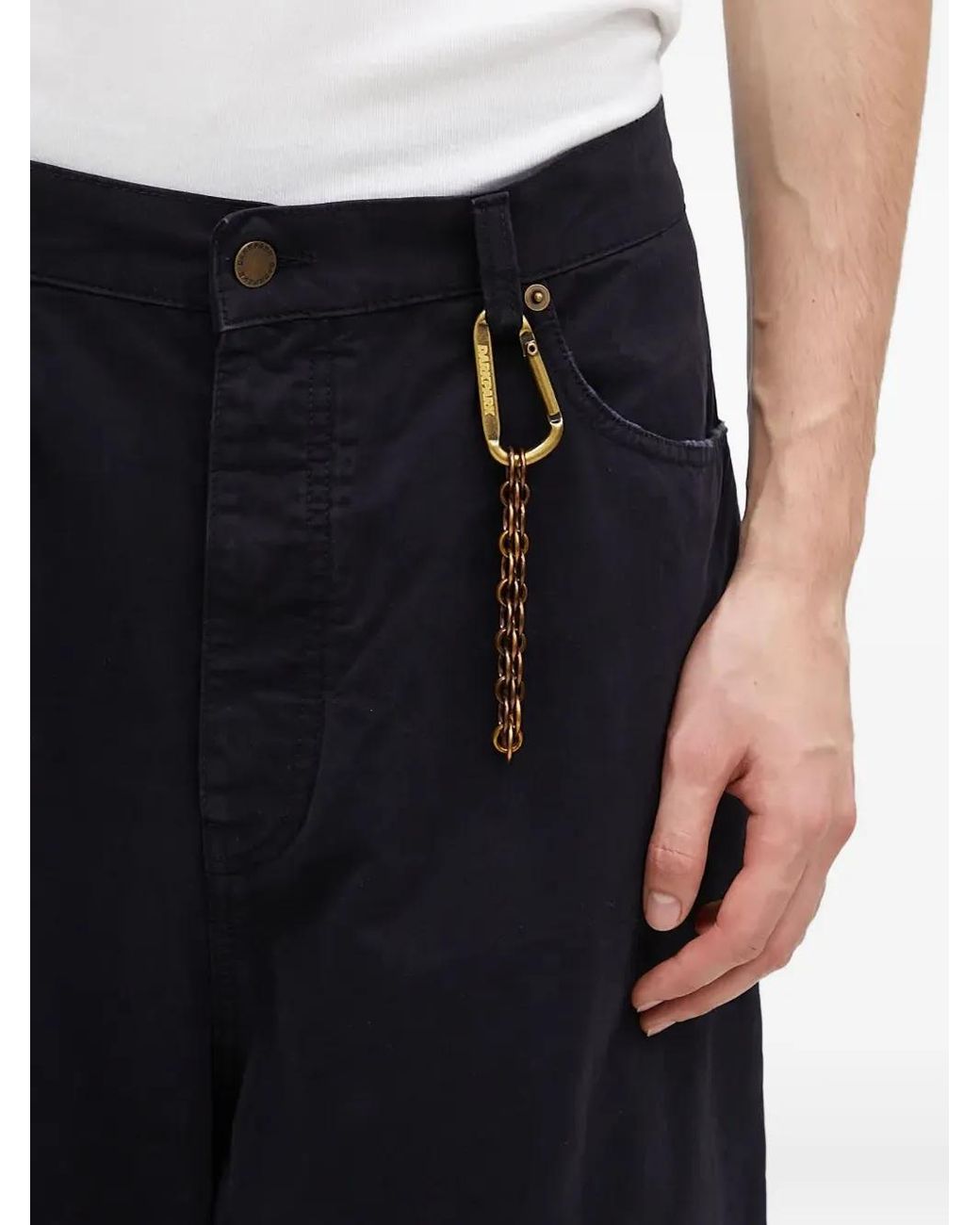 DARKPARK Black Cotton Trousers for men