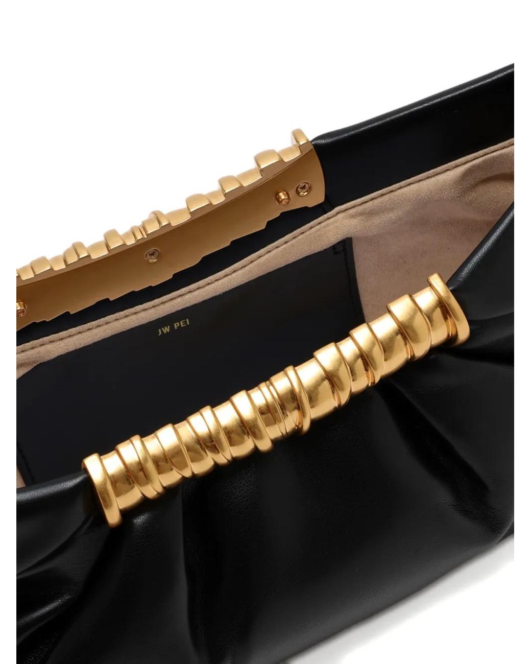JW PEI Black Leia Pleated Clutch