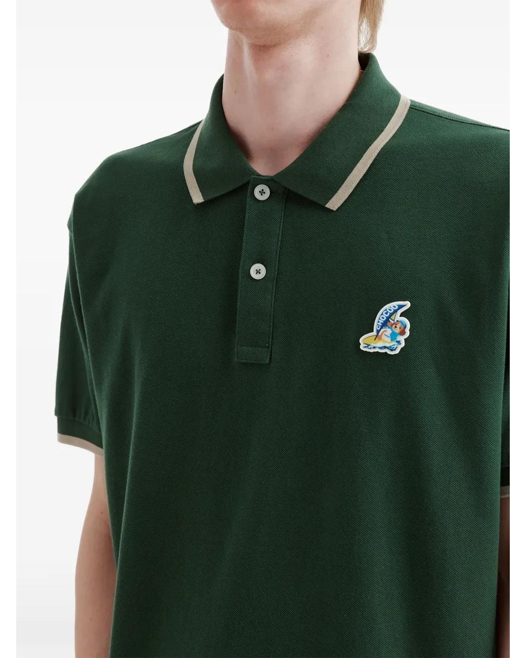 Polo À Patch Logo Chocoolate pour homme en coloris Green