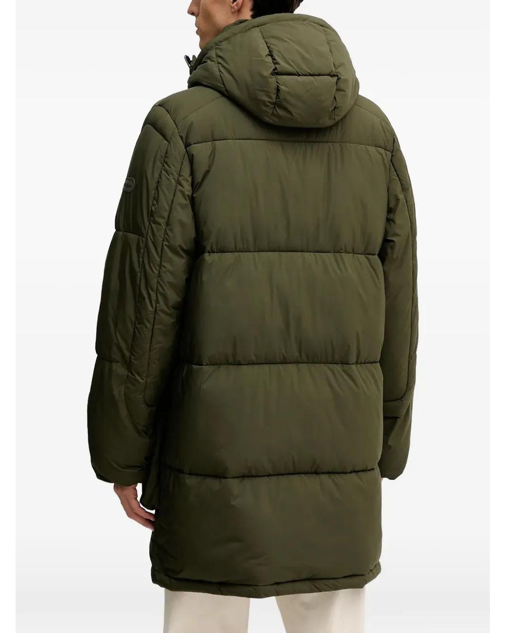 Paul Smith Green Hooded Padded Jacket for men
