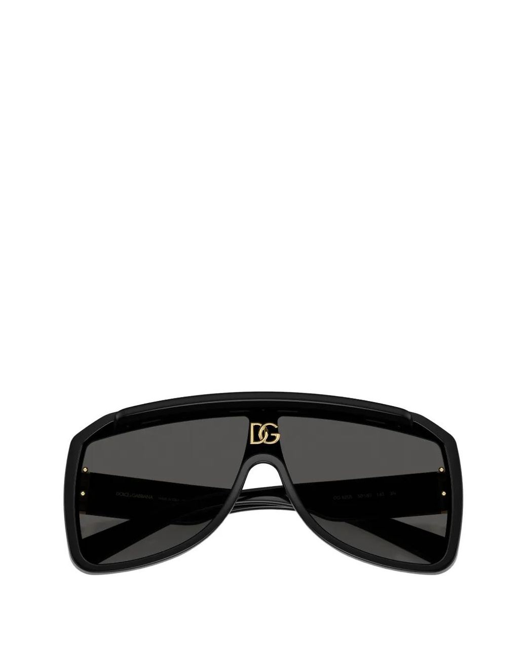 Dolce & Gabbana Black Lunettes De Soleil Géométriques Dg Crossed À Plaque Logo
