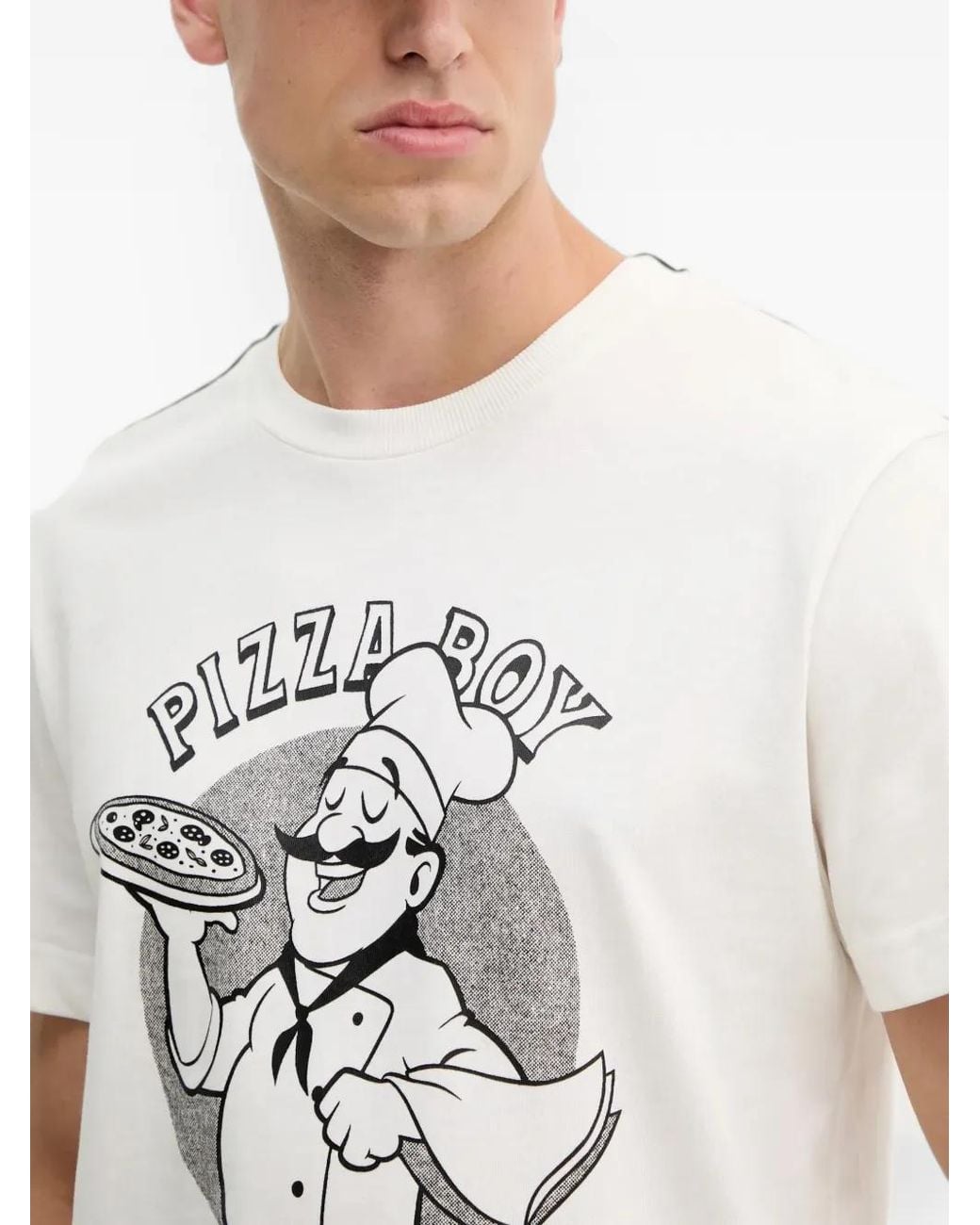 Joop! White Alroy Graphic-Print T-Shirt for men