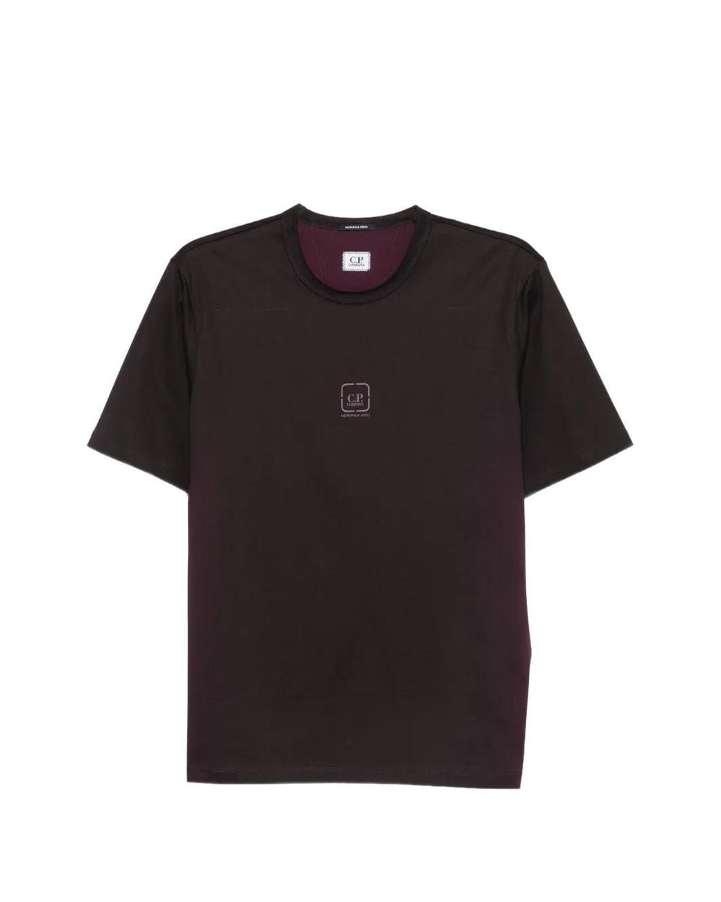 C P Company Black Metropolis Series Logo-Print T-Shirt for men