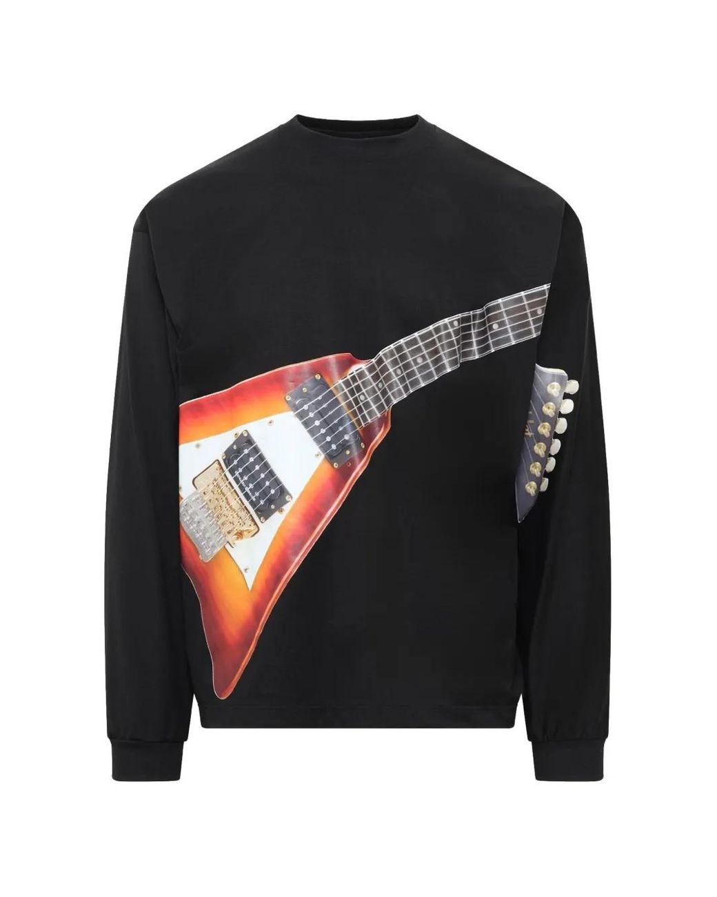 Doublet Black Guitar-Print Sweatshirt for men