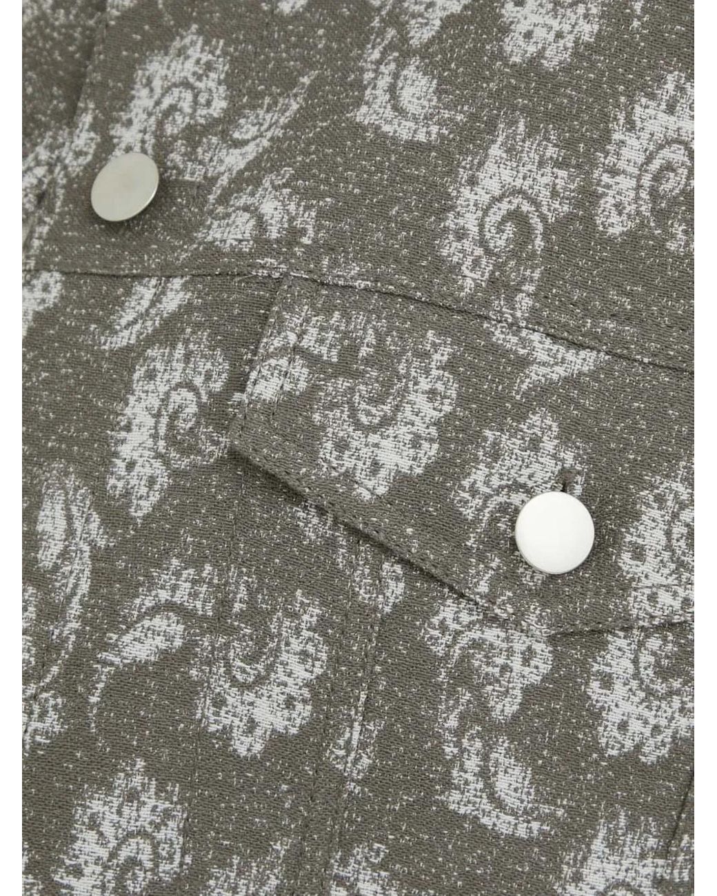 Samsøe & Samsøe Gray Buttoned Floral Jacket