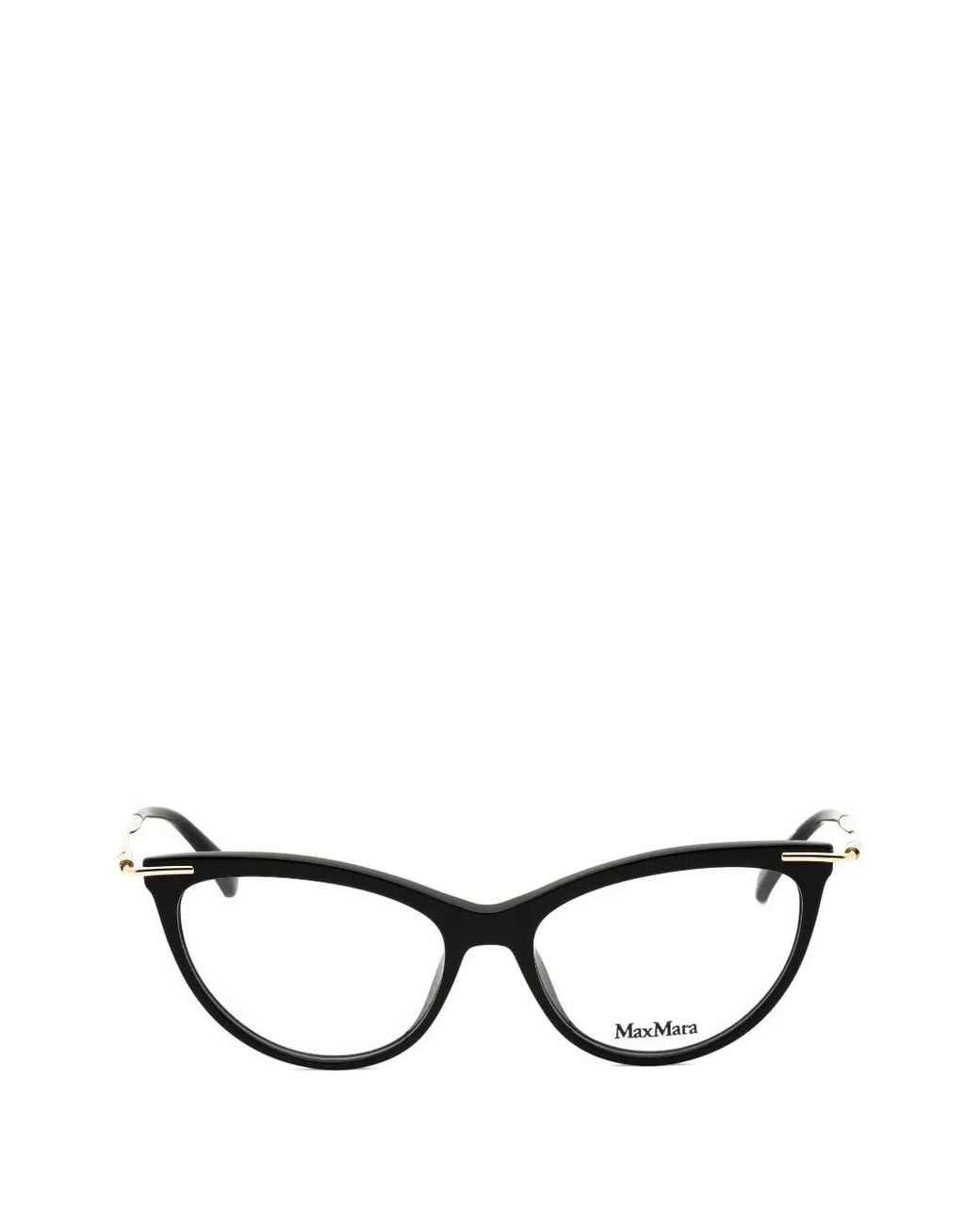 Max Mara Black Cat-Eye Frame Glasses