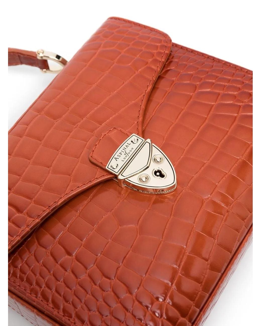 Aspinal Red Mini Sac À Main Mayfair