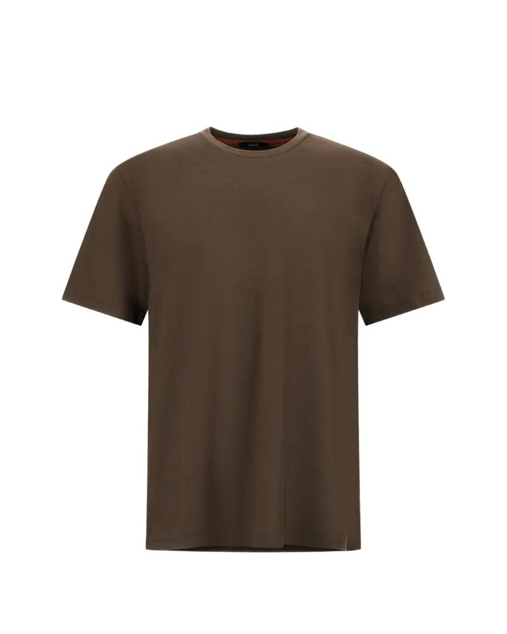 Herno Brown Wool T-Shirt for men