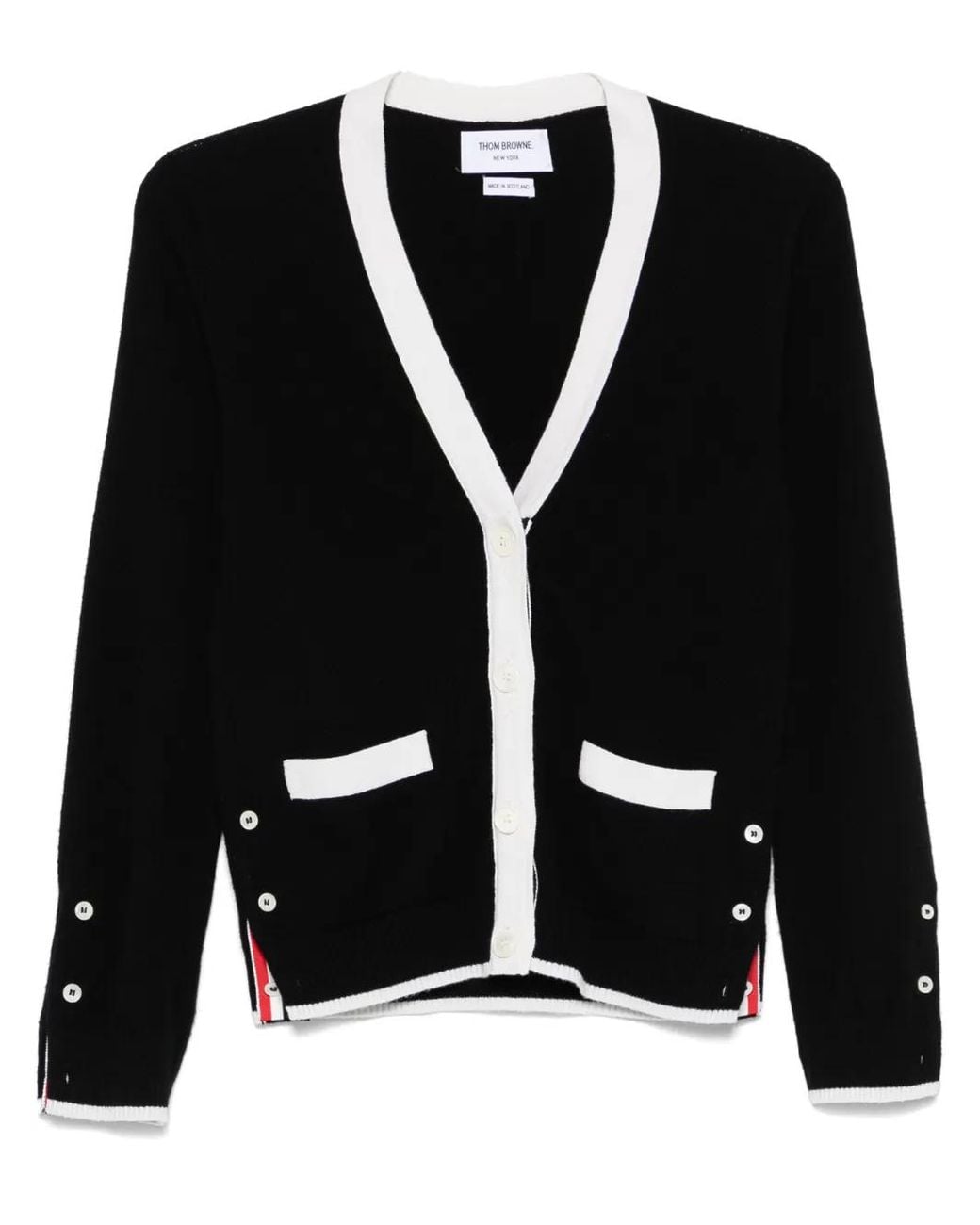 Thom Browne Black Classic Knit Cardigan